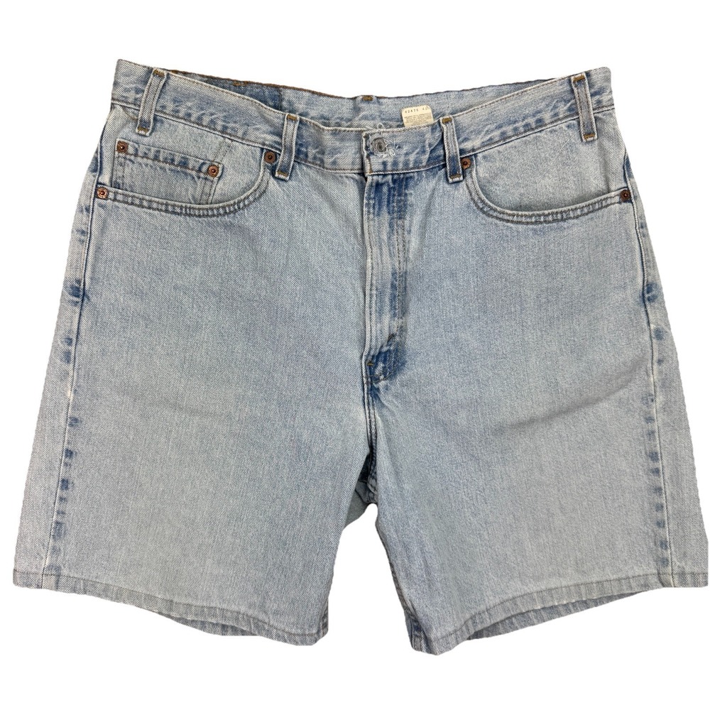 Vintage Levi's Jorts 550‎ Shorts Men 38(Fit 36) Light Wash USA Denim Dad Relaxed